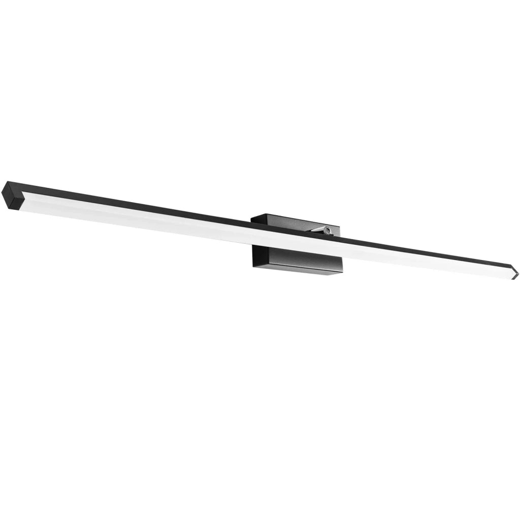 Lampada Da Parete Da Bagno Led Sopra Specchio 20w 100cm APP375-1W Nero