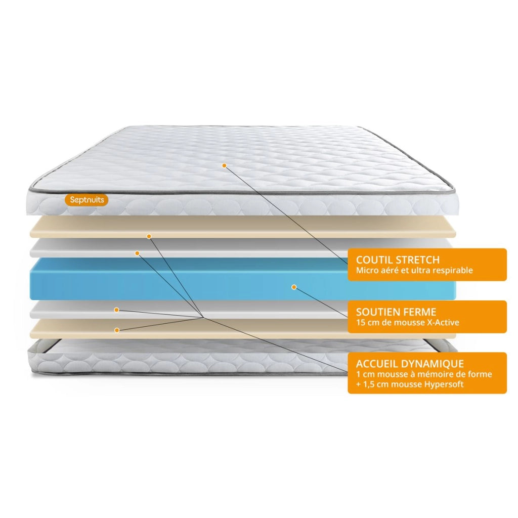 140x200 cm Materasso in memory foam - Memo