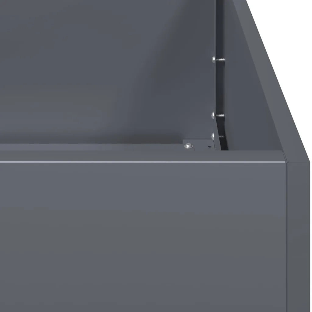 Fioriera Antracite 40x80x80 cm in Acciaio 860775
