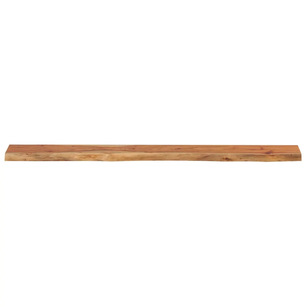 Mensola Muro 180x20x2,5cm Rettangolare Legno Acacia Bordi Vivi