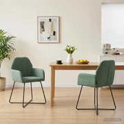 Sedie da pranzo 2 pcs Velluto (V) Verde Mare 55 x 50 x 84 cm 42034375
