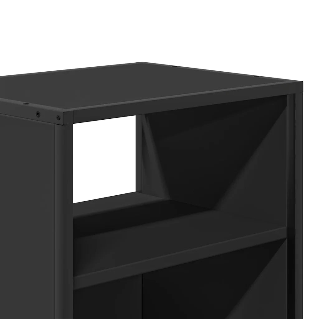 Comodini a Muro 2 pz Nero 40x31x39,5 cm