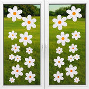 Decorazione per Finestre - Stickers PVC Reutilizzabili - 8 Fogli - Alta Qualità - Facili da Raccogliere - Decorazione per Vetrate