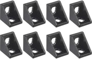 Unite di connessione angolare 8 pezzi - forma L 20x20x17mm - alluminio - resistente all'usura - per profili 2020/3030/4040 - durata elevata - guaina angolare