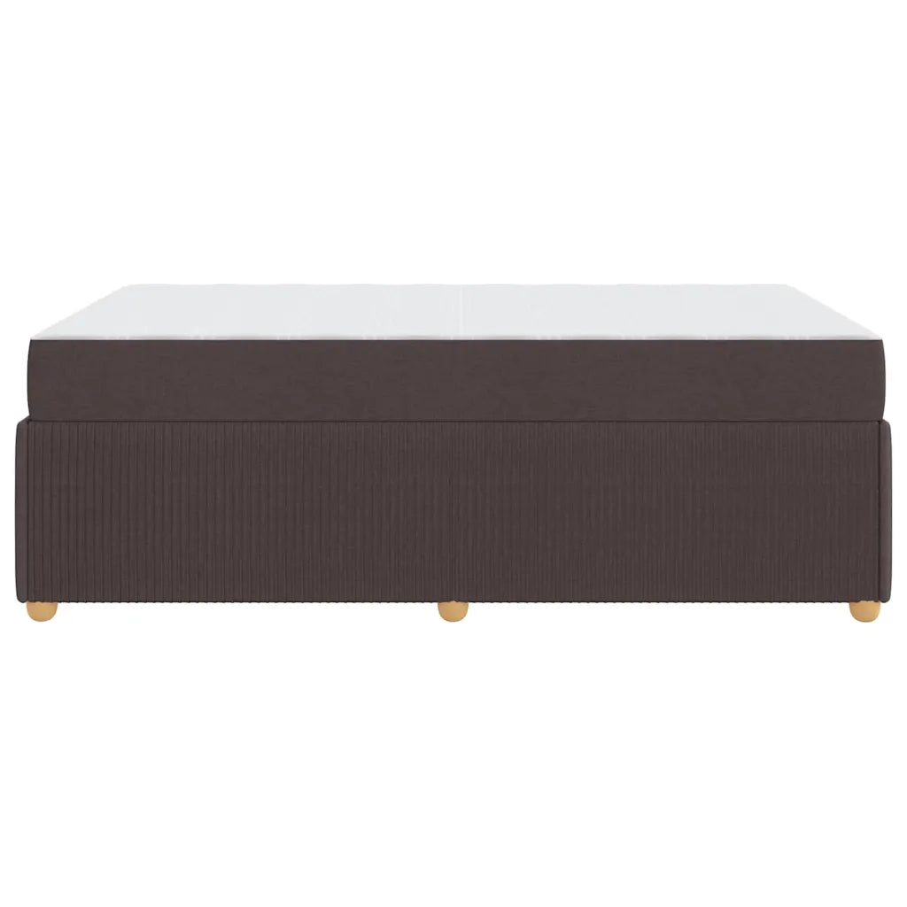 Struttura del letto Marrone Scuro 120 x 200 cm Tessuto