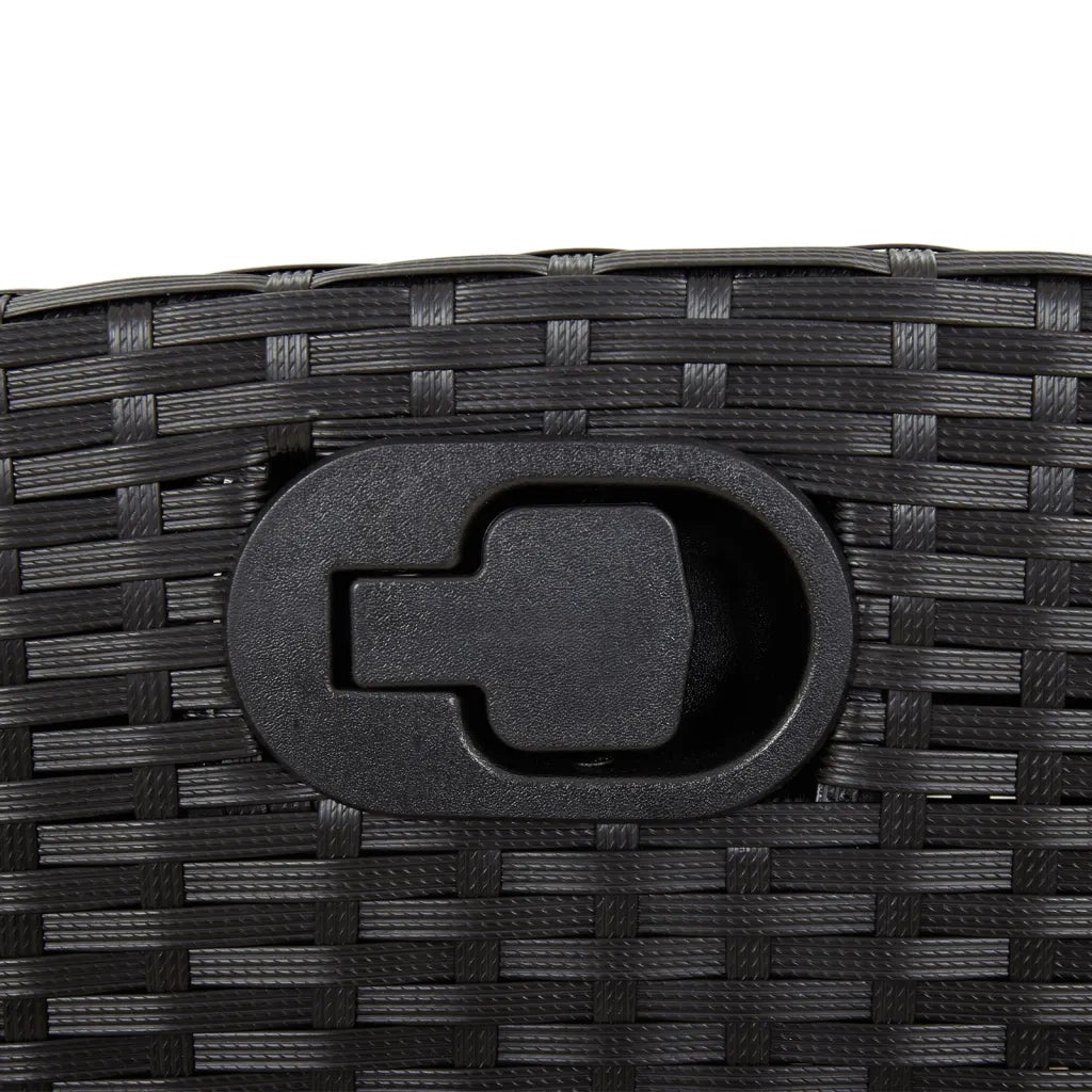 Sedie da Giardino Reclinabili 2 pz con Poggiapiedi Polyrattan 365193