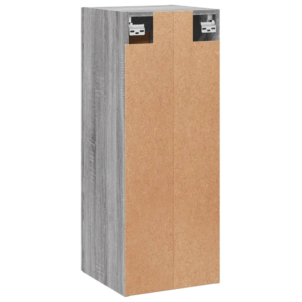 Mobile a Parete Grigio Sonoma 34,5x34x90 cm Legno Multistrato 830482