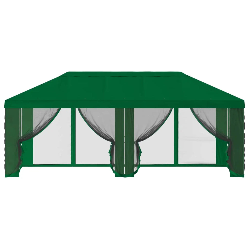 Copertura Gazebo con Pareti Laterali Verde 600,5 x 300,5 cm 900439