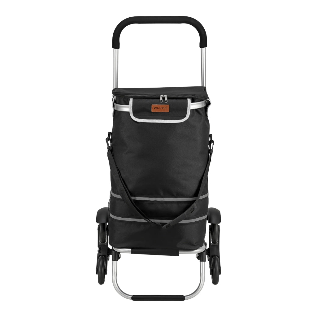 Carrello della spesa con ruote 100 x 45 x 36 cm nero 03_0009215