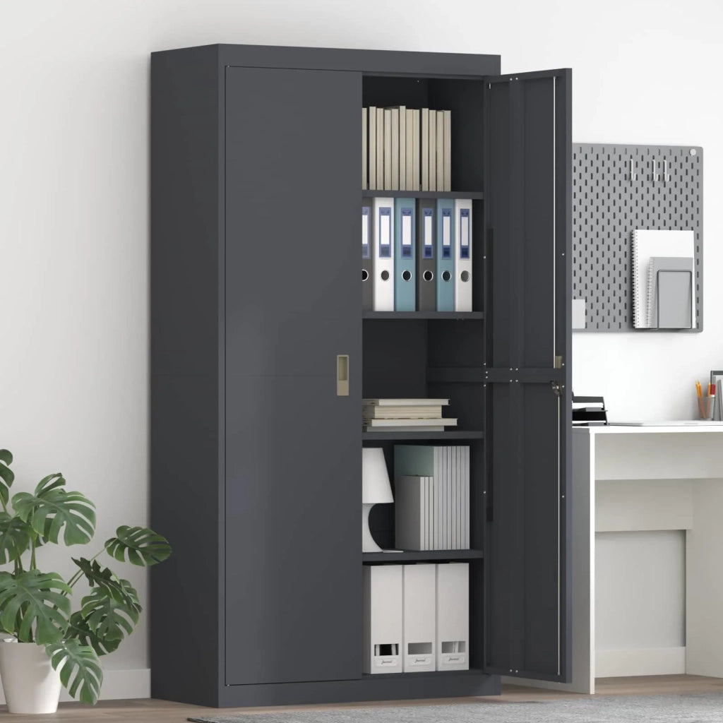 Armadio Antracite 90 x 40 x 180 cm Acciaio