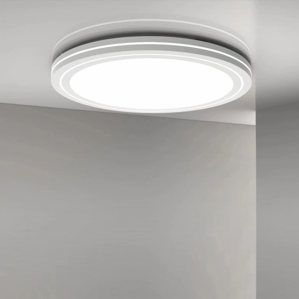 Plafoniera LED 72W 48cm tonda bianca telecomando IP44 Polux