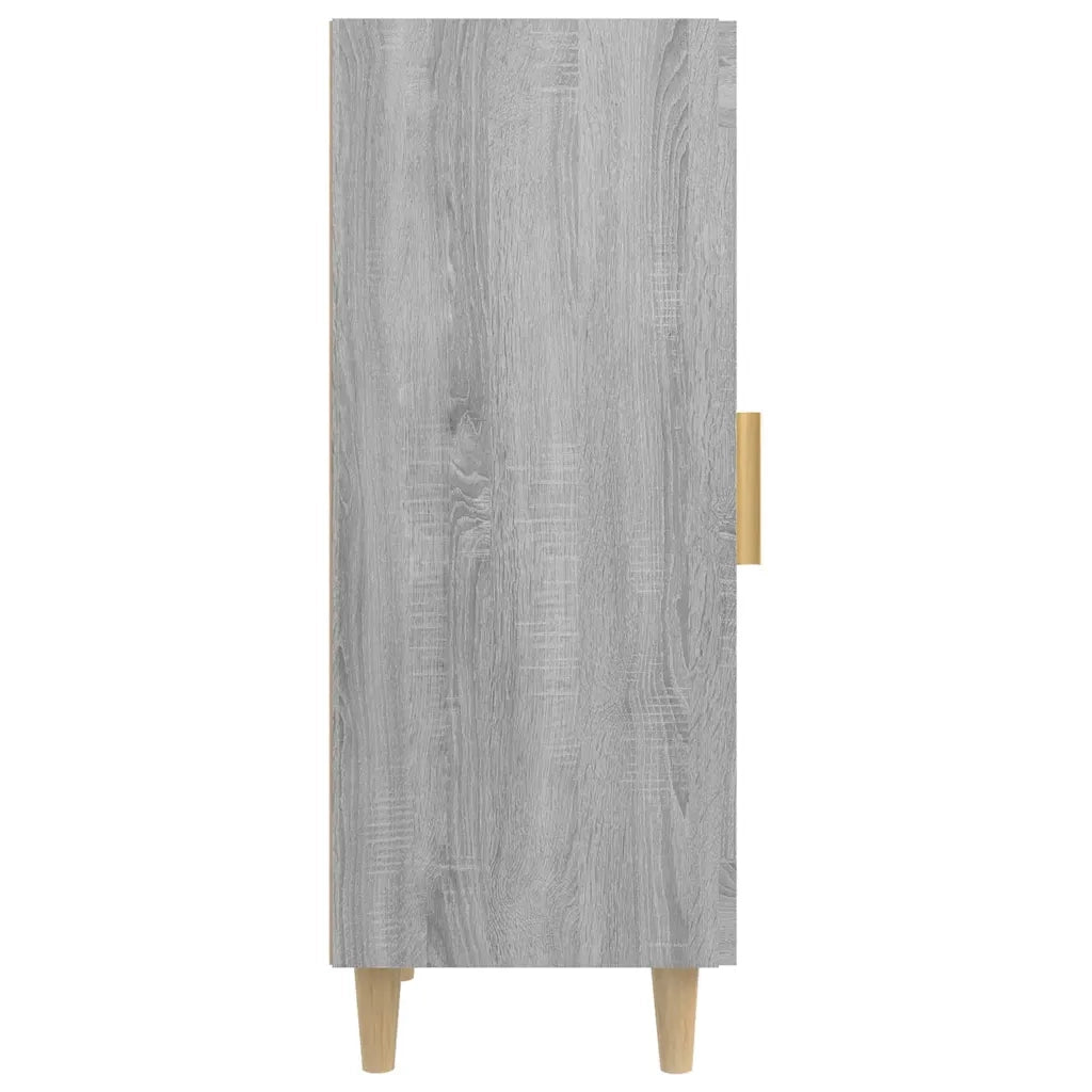 Credenza | Madia | Buffet da pranzo | Armadio da pranzo Grigio Sonoma 34,5x34x90 cm in Legno Multistrato
