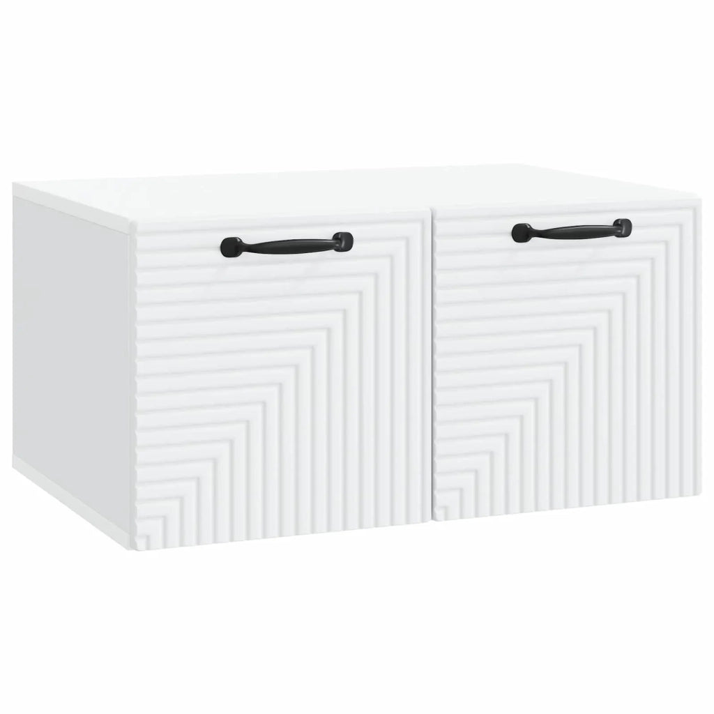 Mobile Porta TV da Muro Bianco 59,5 x 41 x 30 cm 898675