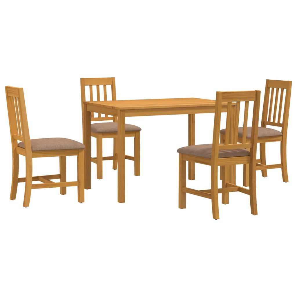 Set da pranzo 5 pz Grigio Legno di Quercia Massello 3430235