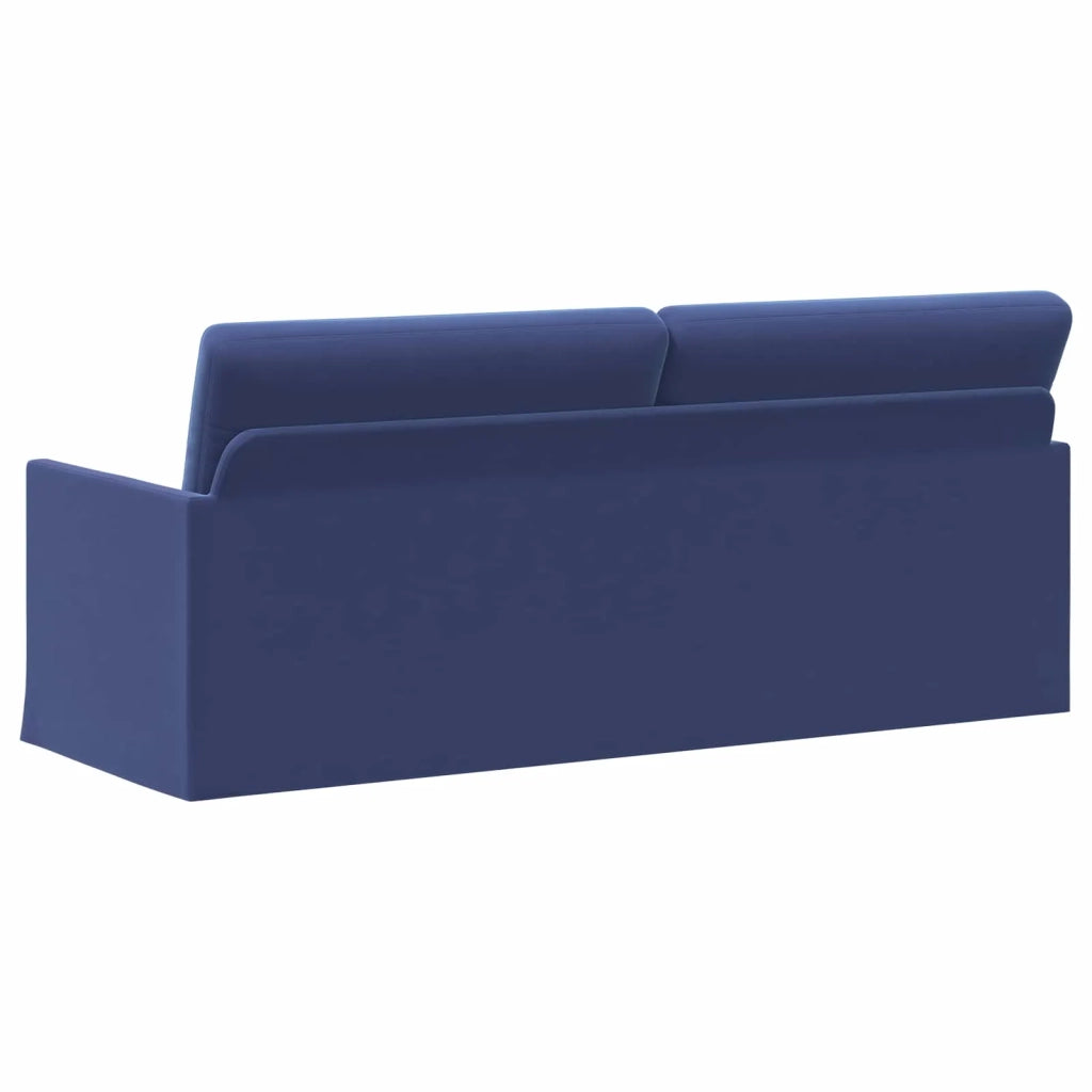 Divano a 3 posti Blu Polizia 190 x 81 x 82 cm Velluto (V) 42041132
