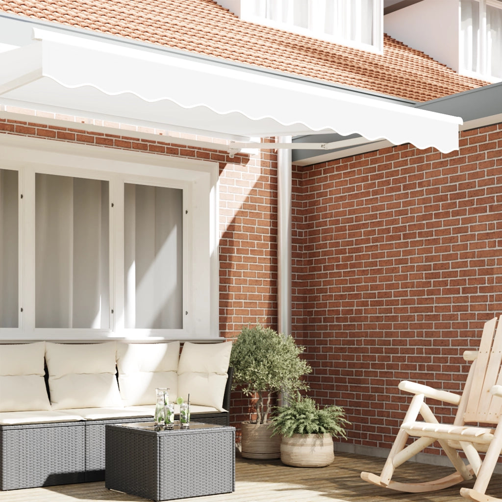 Valance per Tenda per Struttura da 2.5 m Bianco 2.3x0.2 m