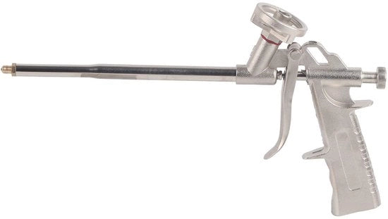 Spruzzatore a schiuma in alluminio - Compatto e leggero - Progettato ergonomicamente - Per riempimento e isolamento - Resistente alla corrosione - Facile da utilizzare - Pistola a schiuma