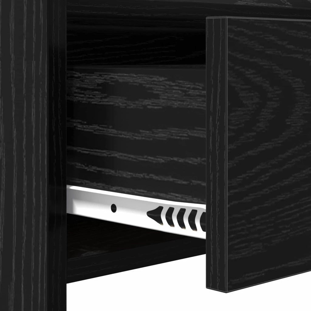 Mobile per scarpe con cassetto Rovere Nero 73,5 x 36 x 92 cm 8011324