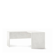 Scrivania Angolare Dx L160 In Kit Ossido Bianco cm 160x150x76h - Sarmog