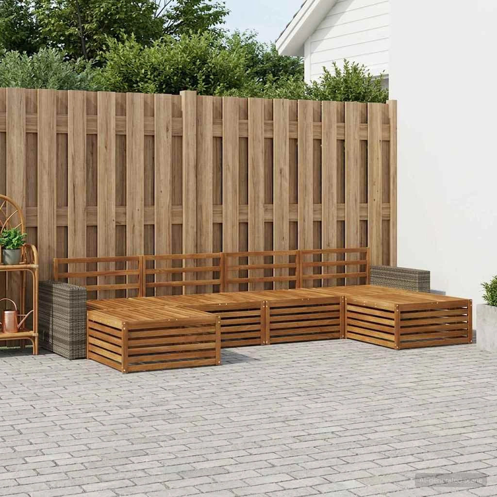 Set di divani da esterno 6 pz Legno di Acacia Massello 3383697