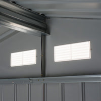 Casetta Box da Giardino in Lamiera Verde 277x191x192 cm