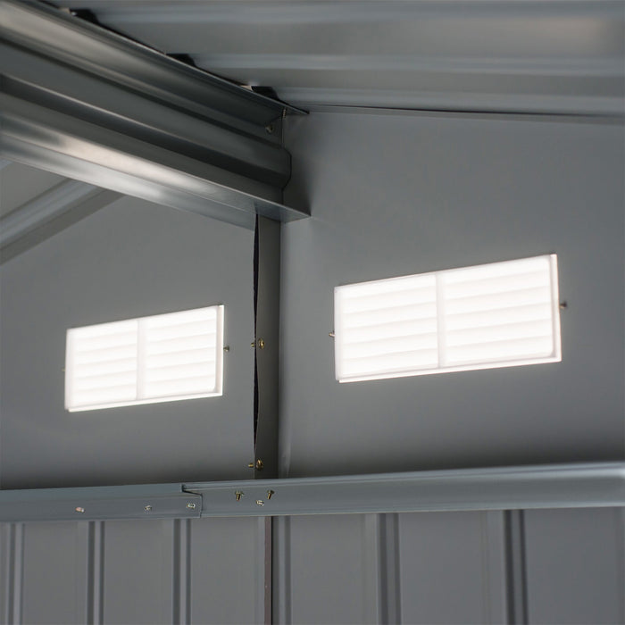 Casetta Box da Giardino in Lamiera Verde 277x191x192 cm