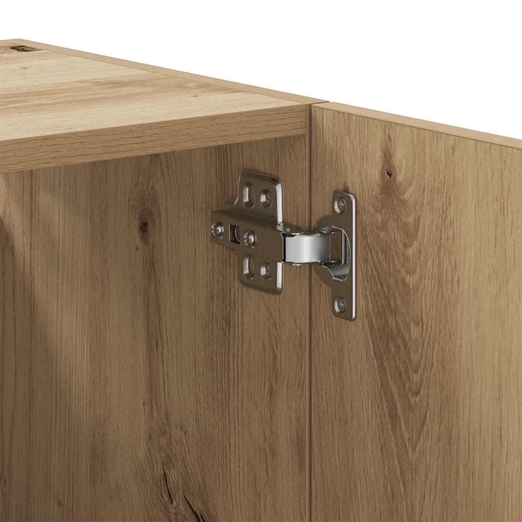 Armadietto a Muro Rovere Artigianale 60x31x60 cm in Truciolato 857070