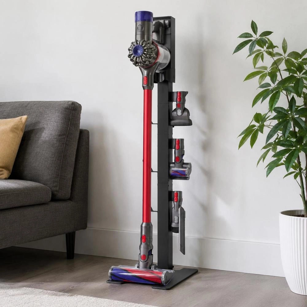 Vacuum Cleaner Stand, Compatible With Dyson V6 V7 V8 V10 V11 V15, Stable Vacuum Cleaner Stand Holder With 6 Hooks For Dyson DC30 DC31 DC34 DC35 DC58 DC59 DC62 D74 Cordless Vacuum Cleaners And Accessories