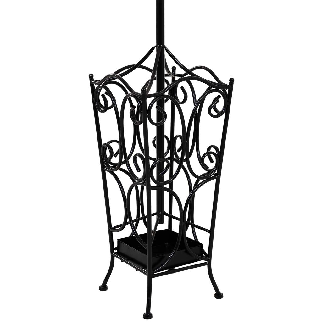 Appendiabiti in metallo con 4 ganci 35x35x181h cm.