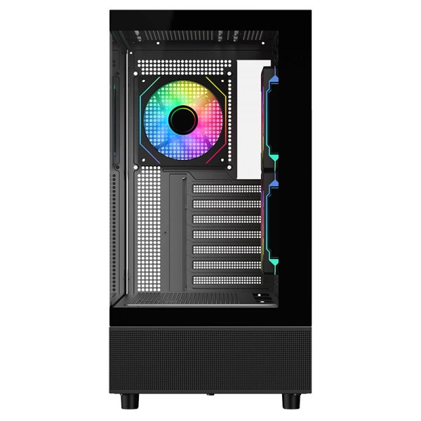 Case SHOWBUI 42B - Gaming Tower- ATX- 3x12cm ARGB fan- 2xUSB3- Type-C- Side & Front Panel Temp Glass