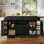 Isola Cucina Mobile con Piano Ribaltabile e Cassetto ¨C MINIMAL ¨C Bianco, 120x45x87 cm