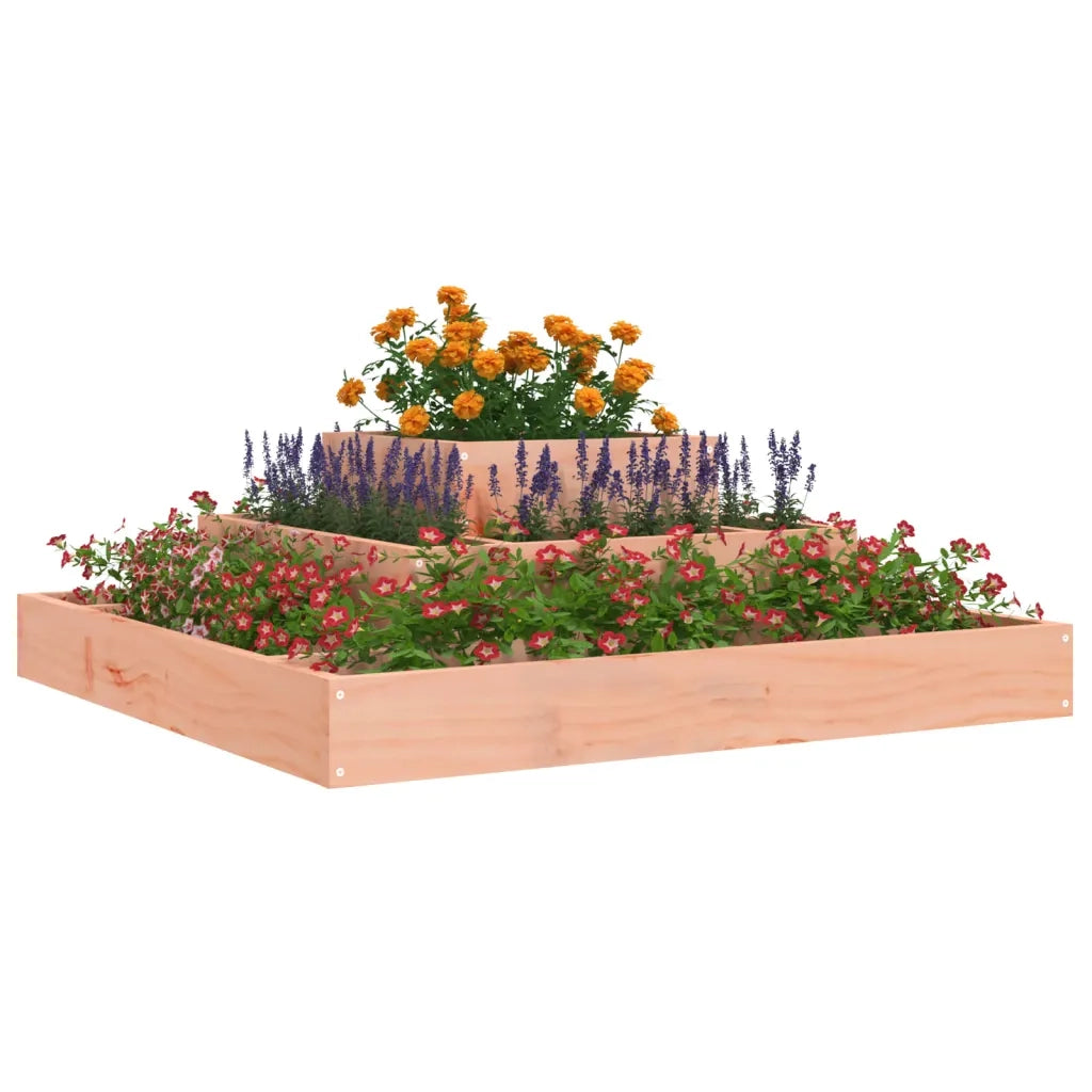 Fioriera | Cassetta per fiori | Vaso 80x80x27 cm in Legno Massello di Douglas