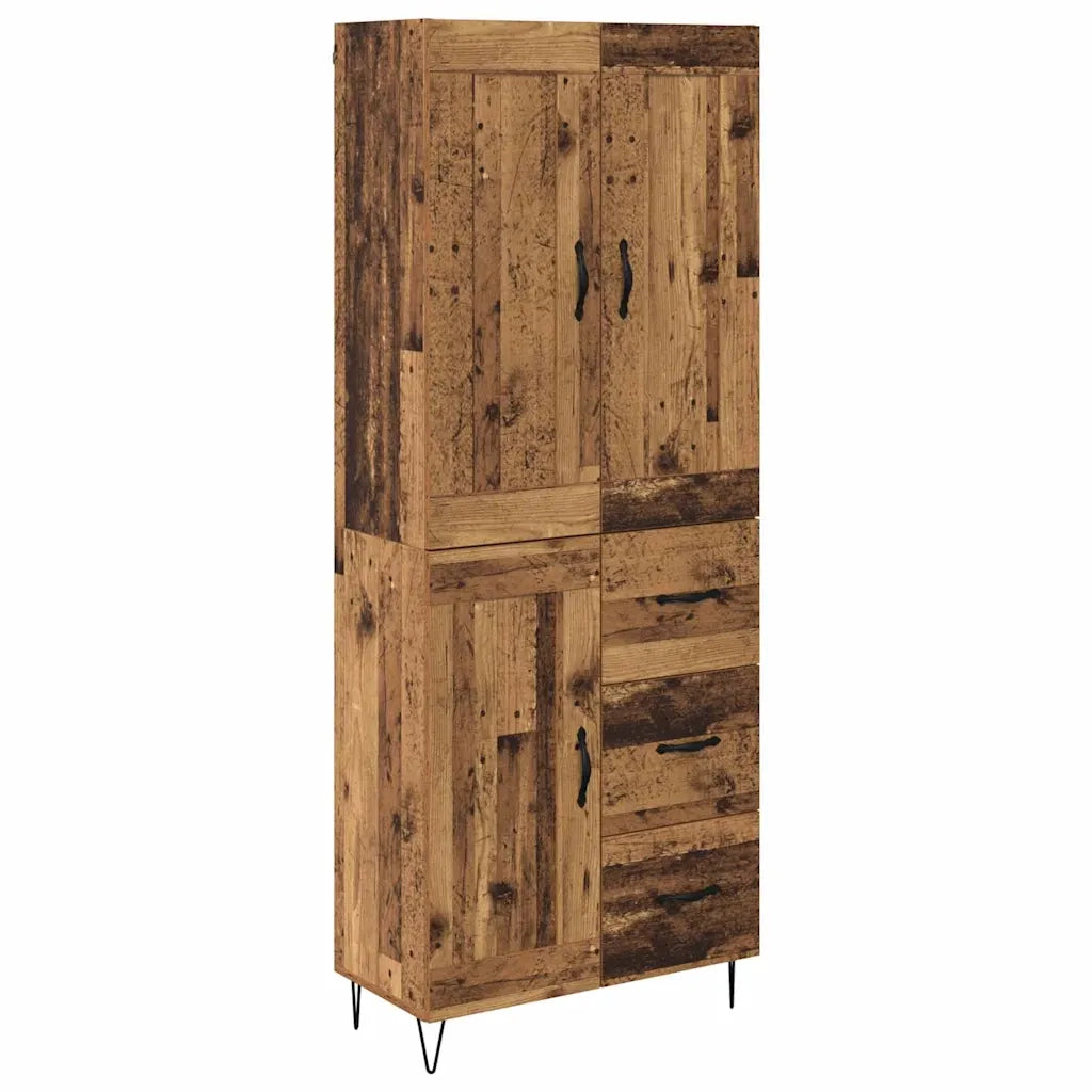 Credenza-Buffet-Armadio da cucina Legno vecchio 69,5 x 34 x 180 cm Legno multistrato 224316