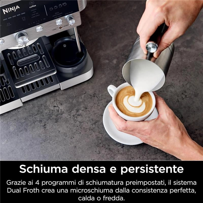 NINJA ES601EU MACCHINA DA CAFFEÈ LUXE CAFÈ PREMIER 3IN1 POTENZA 1650W