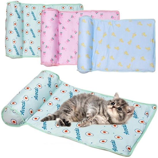 Matte di raffreddamento per cani e gatti, matrice di raffreddamento auto raffreddante da lato ghiaccio, matrice di raffreddamento lavabile per gatti, matrice di raffreddamento per cani e gatti (A, 60 x 40 cm)