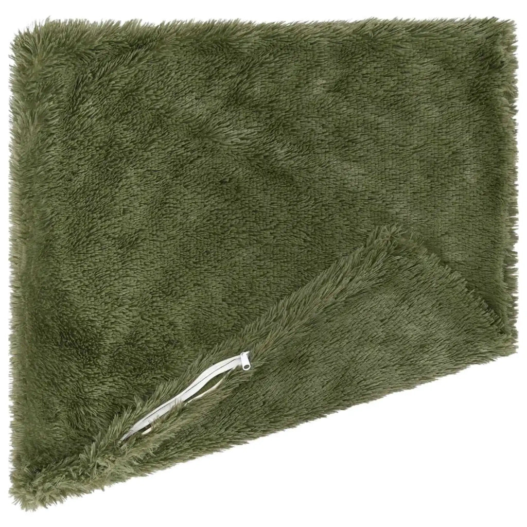 Cuscino con cuscino HEERLEN 2 pz Verde Fleece PV 927966