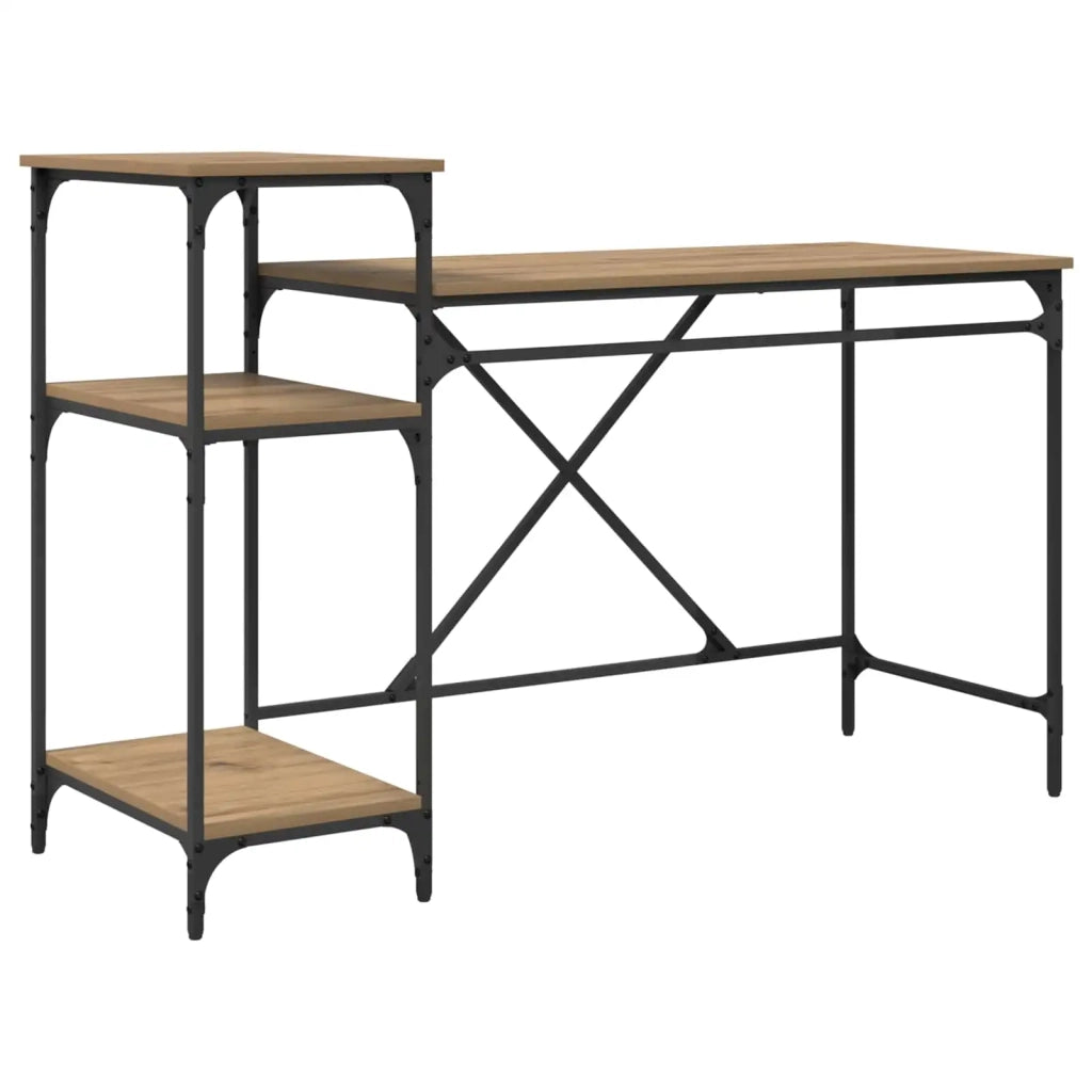Scrivania Rovere artigianale 135 x 50 x 90 cm Legno multistrato