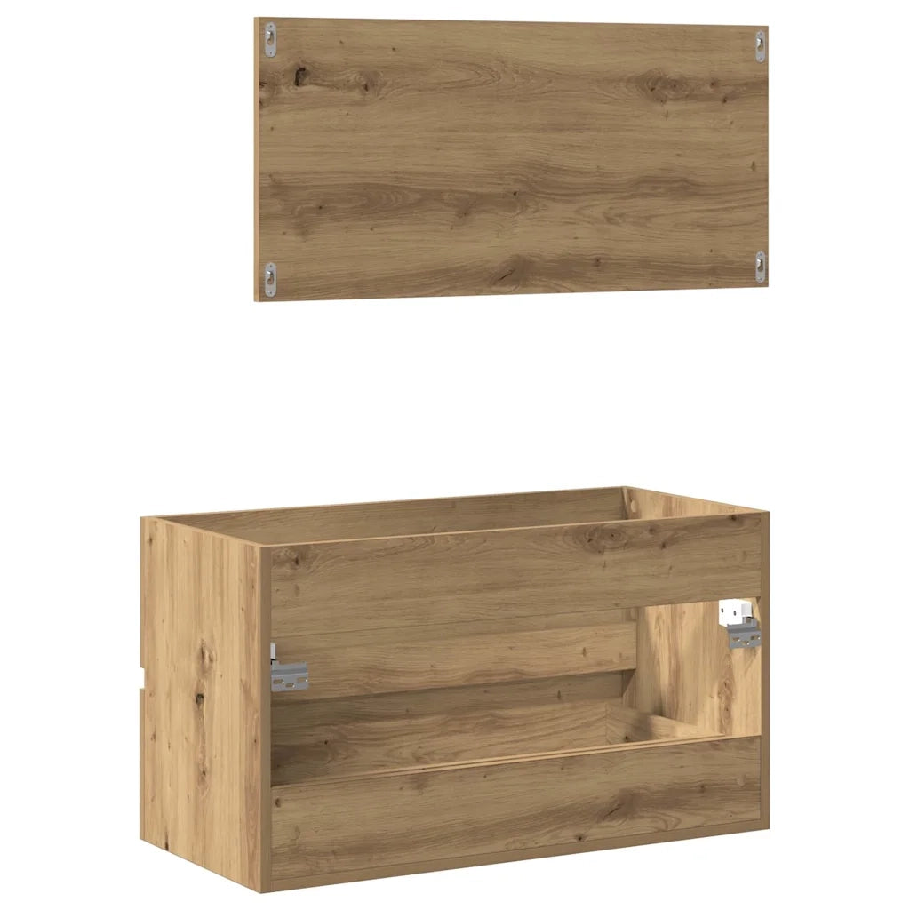 Armadio Rovere Fumo 100x50x200 cm in Legno Multistrato 815345