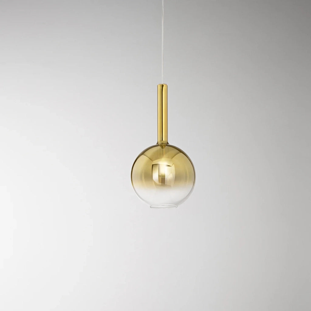 Sospensione Contemporanea Lollipop Vetro Oro 1 Luce E27 Ip20 D25