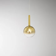 Sospensione Contemporanea Lollipop Vetro Oro 1 Luce E27 Ip20 D25