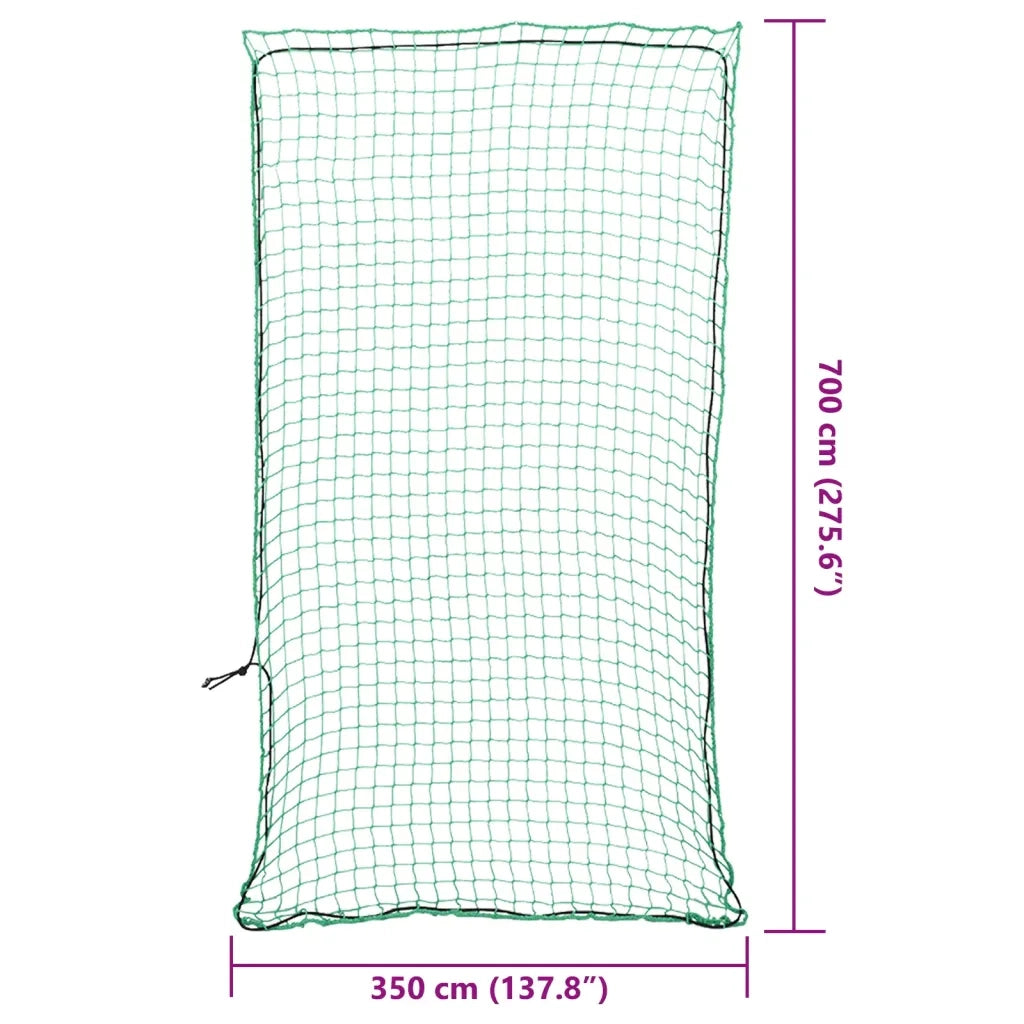Rete per Rimorchio con Corda Elastica Verde 7x3,5 m in PP CFW1121616