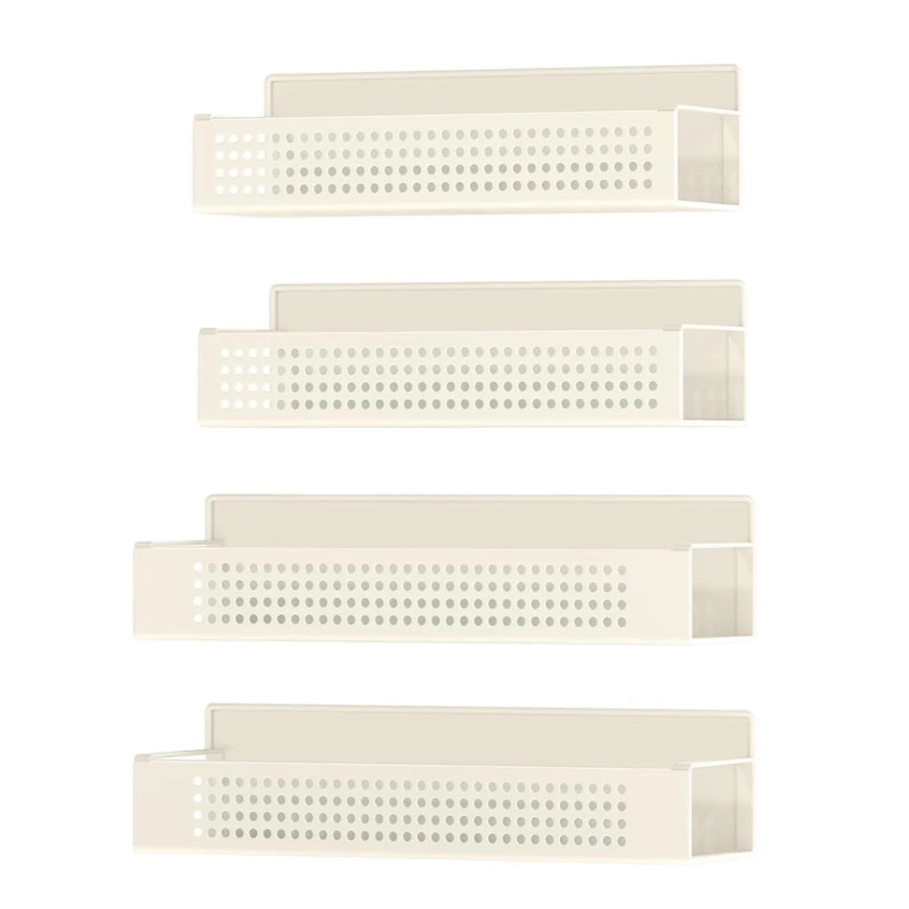 Porta spezie magnetico set da 4 organizer da cucina non richiede fori per cucina frigorifero microonde lavatrice beige 12_0005552