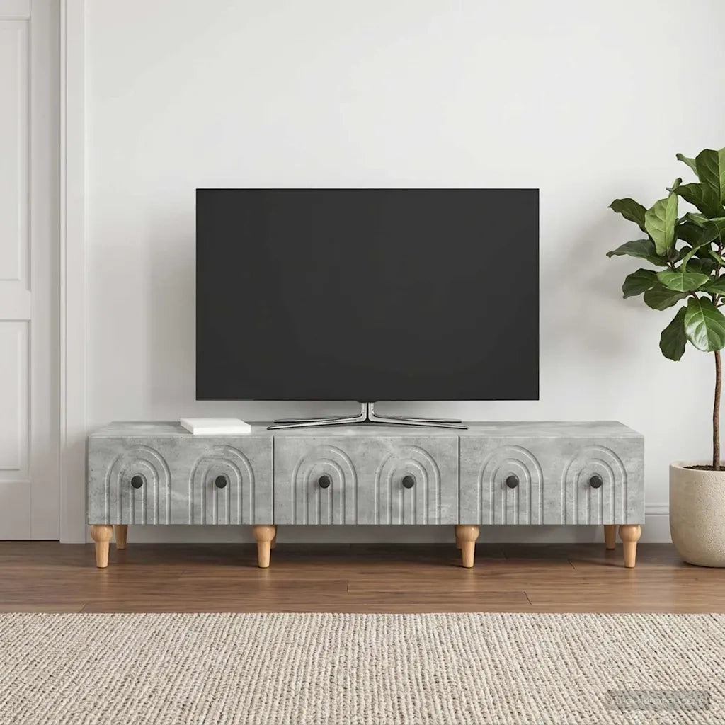 Mobile TV con cassetto Grigio Cemento 147 x 34,5 x 30 cm 894248