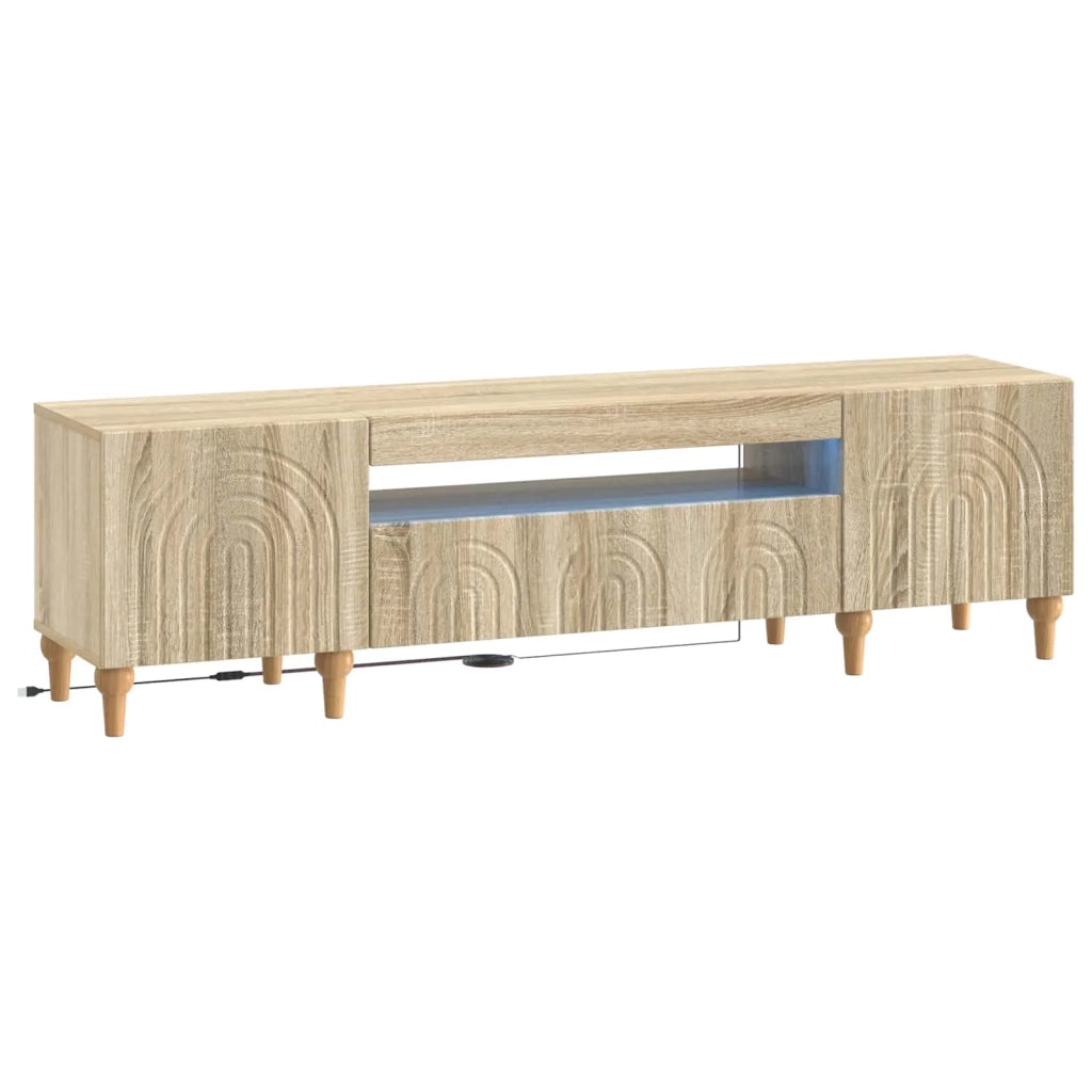 Mobile TV LED Rovere Sonoma Legno ingegnerizzato 896247