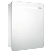 Armadietto Bagno | Armadio da bagno con Specchio e LED 68x9x80 cm