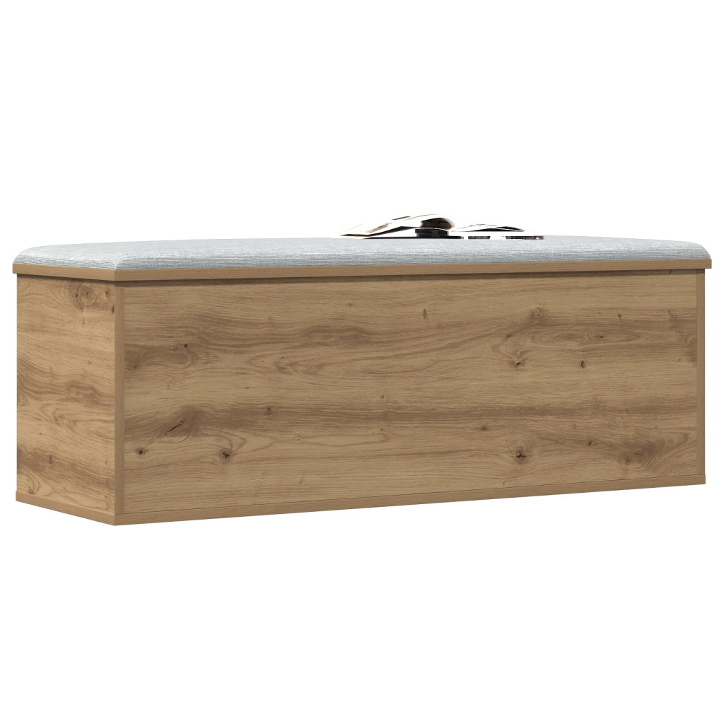 Scatola di Stoccaggio per la vitaXL in Rovere Artigianale 102x35x35 cm in Legno Ingegnerizzato