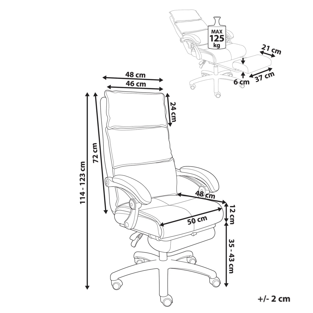 Sedia professionale per ufficio con rivestimento in ciniglia grigio Base girevole con poggiapiedi Schienale inclinabile