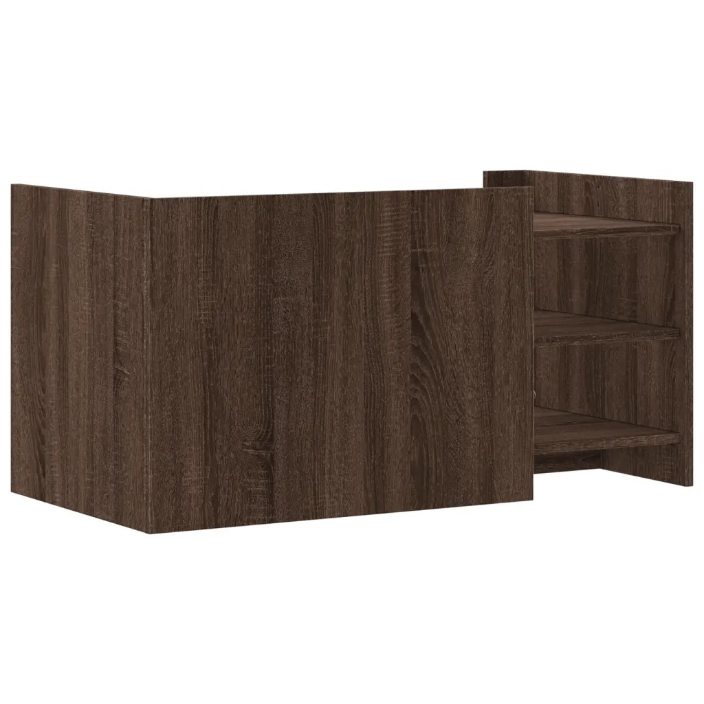 Tavolino salotto | Tavolino da caff¨¨ | Tavolino da Soggiorno Rovere Marrone 100x50x50 cm Legno Multistrato