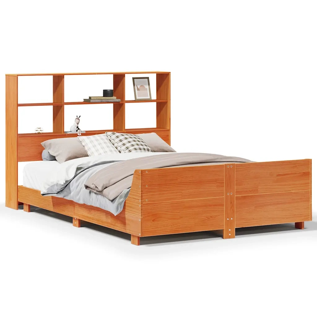 Giroletto senza Materasso Marrone Cera 120x200 cm Legno di Pino 3323694