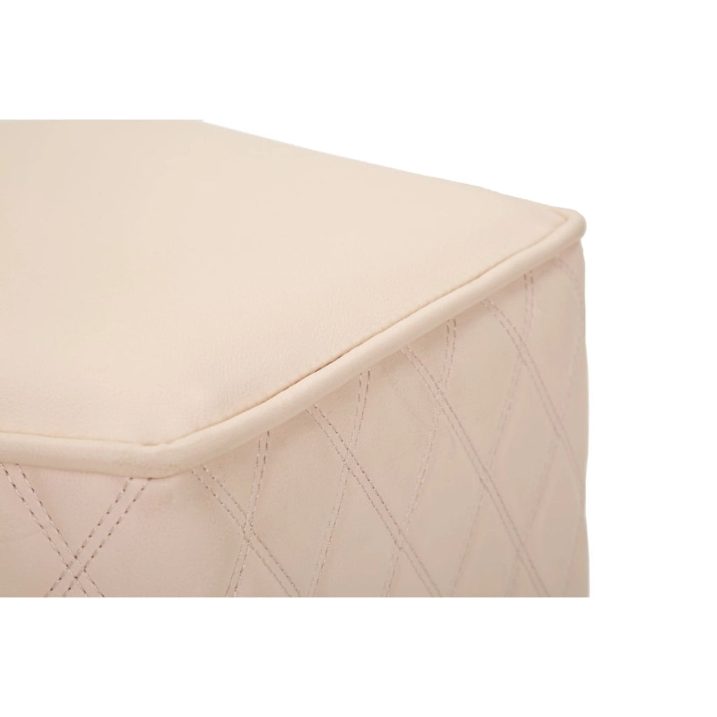 Pouf VKH353, Rosa, Legno, 38x38x38 cm